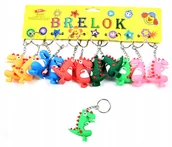 Breloczki dla dzieci - Brelok Do Kluczy Dla Dzieci Dinozaury Smoki Do Plecaka Torby Zestaw 12Szt - miniaturka - grafika 1