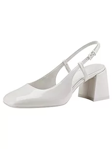 Tamaris Damskie czółenka typu sling-1-29601-20, biały (Patent), 37 eu - Czółenka - miniaturka - grafika 1
