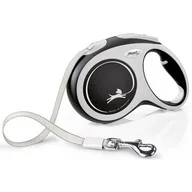 Smycze dla psów - Flexi Smycz New Comfort Taśma L 5m/60kg czarny - miniaturka - grafika 1