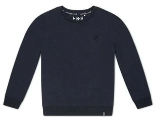 KokoNoko bluza chłopięca z organicznej bawełny XKB0304 86/92 ciemnoniebieska - Bluzy i sweterki niemowlęce - miniaturka - grafika 1