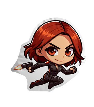 Poduszka Chibi Marvel - Black Widow