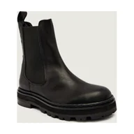 Sztyblety damskie - Patrizia Pepe Skórzane sztyblety - miniaturka - grafika 1