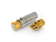 Złącza, przejściówki, adaptery - aeco AX4-1623G żeński, 4-pinowy wtyk XLR (pozłacane) - miniaturka - grafika 1