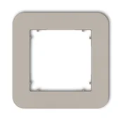 Klawisze i ramki - Karlik Ramka pojedyncza zaokrąglona MINI - taupe - miniaturka - grafika 1
