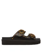Klapki i japonki damskie - Pepe Jeans Klapki PLS90679 Czarny - miniaturka - grafika 1