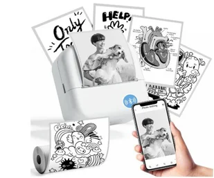 Drukarka LabelCenter M02L Mini drukarka termiczna - Drukarki - miniaturka - grafika 1