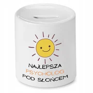 Skarbonki - Skarbonka Dla Logopedy na Urodziny na Prezent z Nadrukiem ze Zdjęciem + Opakowanie na prezent (wzór 03) - miniaturka - grafika 1