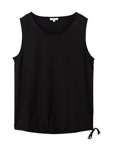 TOM TAILOR top damski ze wzorem, 14482 – Deep Black, L - Koszulki i topy damskie - miniaturka - grafika 1