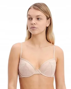 CALVIN KLEIN BIUSTONOSZ BEŻOWY USZTYWNIANY Z KORONKĄ 70D 1_5 - Biustonosze - miniaturka - grafika 1