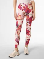 Legginsy - GUESS - Legginsy damskie, czerwony|wielokolorowy|wyrazisty róż - miniaturka - grafika 1