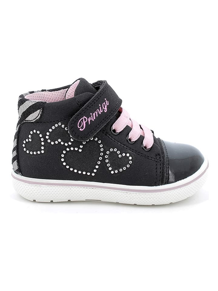 Primigi Skórzane sneakersy w kolorze czarnym