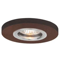 Lampy sufitowe - Spotlight Wpust LAMPA podtynkowa VITAR WOOD 2511176 okrągła OPRAWA drewniane oczko do zabudowy ekologiczne orzech 2511176 - miniaturka - grafika 1
