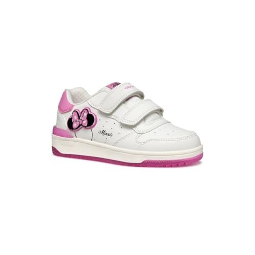 Geox J Washiba Girl B dziewczęce sneakersy, Kolor biały, 35 EU