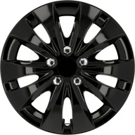 Kołpaki samochodowe - Cartrend 7028 kołpaki na koła w zestawie 4 szt., kolor czarny, 38 cm (15) 70288 - miniaturka - grafika 1