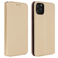 Etui i futerały do telefonów - Etui z podstawką Classic Edition z miejscem na kartę do Apple iPhone 11 Pro Max - złote - miniaturka - grafika 1