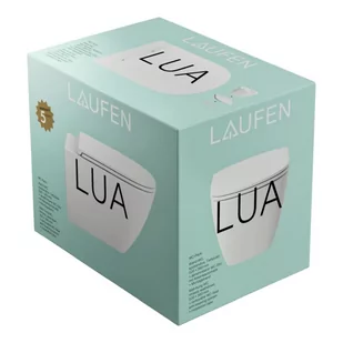 Laufen Lua Zestaw Toaleta WC podwieszana Rimless bez kołnierza + deska wolnoopadająca biały H8660800000001 - Miski WC - miniaturka - grafika 1