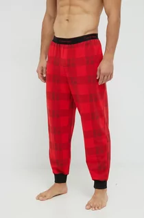 Piżamy męskie - Calvin Klein Underwear spodnie piżamowe męskie kolor czerwony wzorzysta - grafika 1