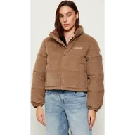 Kurtki damskie - Guess Jeans Sztruksowa kurtka Cropped Fit - miniaturka - grafika 1