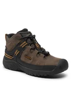 Buty dla dziewczynek - Keen Trekkingi Targhee Mid Wp 1019834 Brązowy - miniaturka - grafika 1