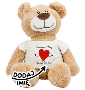 Miś na walentynki dla dziewczyny, żony, narzeczonej - KOCHAM CIĘ TAAAK BARDZO ! - Walentynki - miniaturka - grafika 1