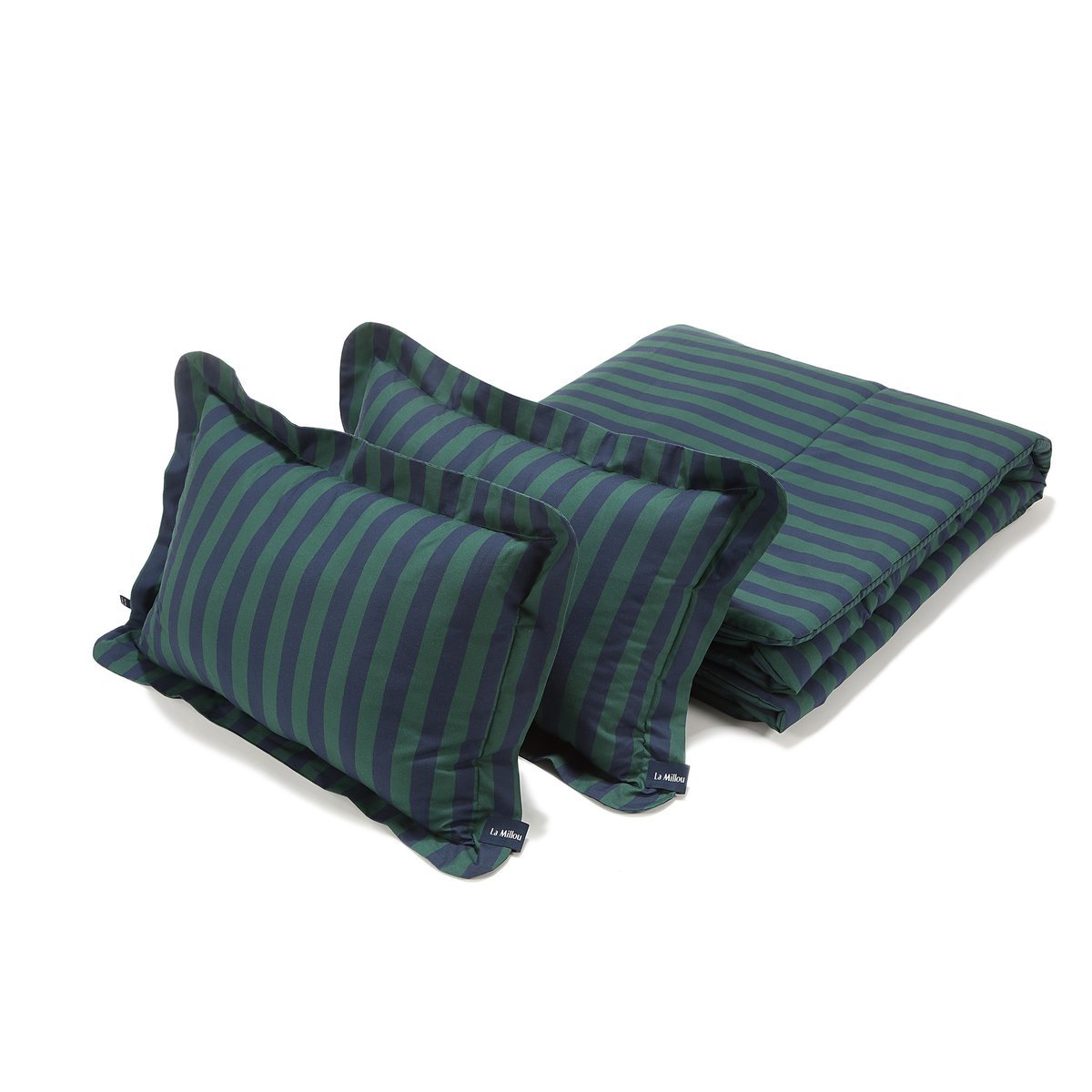 La Millou - Komplet Pościeli Bawełnianej STRIPES GREEN