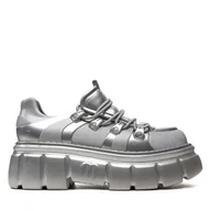 Glany damskie - Glany Melissa Rebel Ad 35829 Srebrny - miniaturka - grafika 1