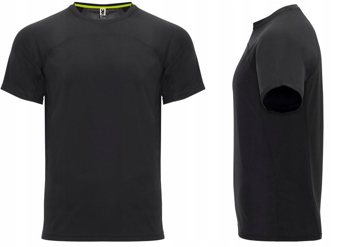 T-shirt Koszulka Męska Sportowa Roly MONACO 6401 CZARNA XS