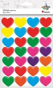 Zabawki kreatywne - naklejki papierowe serca - miniaturka - grafika 1