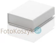 Pozostałe nośniki i napędy - Białe laminowane pudełko na duży pendrive (ze skóry lub materiału) - miniaturka - grafika 1