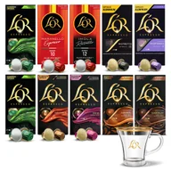 Kawa w kapsułkach i saszetkach - Kapsułki L'or do Nespresso(r)* 100 sztuk mix kaw filiżanka L'or Gratis! - miniaturka - grafika 1
