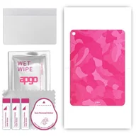 Akcesoria do tabletów i e-booków - folia naklejka skórka strukturalna na TYŁ do Apple iPad Air 13 6 gen. 2024 - Moro Camo Różowy - apgo SKINS - miniaturka - grafika 1