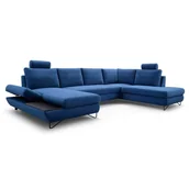 Narożniki - Duży narożnik z funkcją spania LOFT III kolory i tkanina do wyboru - miniaturka - grafika 1