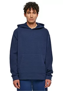 Urban Classics Męska bluza z kapturem, oversize, ciemnoniebieska, XXL, ciemnoniebieski, XXL - Bluzy męskie - miniaturka - grafika 1