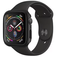Akcesoria do smartwatchy - Spigen Thin Fit - Etui, nakładka na Apple Watch 4 (44mm) - Black SPN228BLK - miniaturka - grafika 1