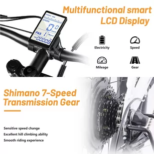 Shengmilo MX06 Electric Off-road Bike, 26in All-terrain Tires 500W Motor 42km/h Max Speed 48V 17.5Ah Battery 50-90km Ran - Rowery elektryczne - miniaturka - grafika 11