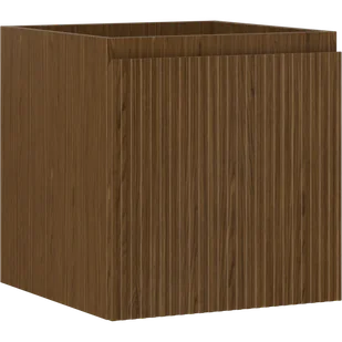 Mexen Rivel szafka łazienkowa podumywalkowa 45 cm, 1 szuflada, ryflowana , orzech - 91A20-04547-1-BF86 - Szafki łazienkowe - miniaturka - grafika 1