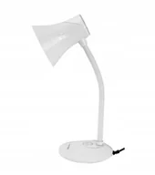 Lampy stojące - Esperanza Lampka Biurkowa E27 Polaris Biała - miniaturka - grafika 1