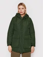 Kurtki i kamizelki sportowe damskie - Outhorn Parka KUDC603 Zielony Relaxed Fit - miniaturka - grafika 1