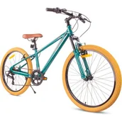 Rowery - Rower młodzieżowy SUN BABY Verdant 24 cale dla chłopca Zielony - miniaturka - grafika 1