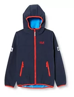 Kurtki męskie - Jack Wolfskin Męska Kurtka Softshellowa Fourwinds Kids Oddychająca Dziecięca - miniaturka - grafika 1