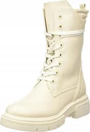 Botki damskie - MARCO TOZZI BOTKI DAMSKIE ZA KOSTKĘ BEŻOWE 36 JIB - miniaturka - grafika 1