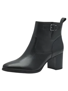 Marco Tozzi Damskie botki Zip+Slip 2-25061-43 modne kozaki, czarne, 39 EU, czarny, 39 EU - Kozaki damskie - miniaturka - grafika 1