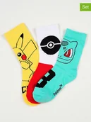 Skarpetki dla dzieci - Pokémon Skarpety (3 pary) "Pokemon" w różnych kolorach - miniaturka - grafika 1