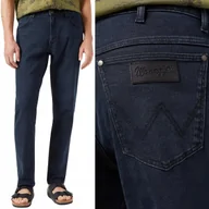 Spodnie męskie - Wrangler RIVER Cloudy Skies KLASYCZNE LEKKO ZWĘŻANE GRANATOWY DżINS W34 L34 - miniaturka - grafika 1