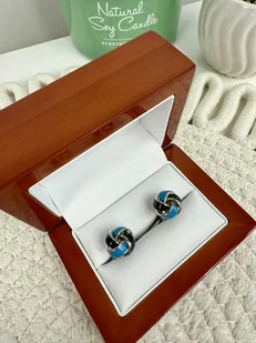 SPINKI DO mankietów koszuli MANKIETU czarne srebrne - Spinki do mankietów i krawatów SPINKI DO mankietów koszuli MANKIETU czarne srebrne - Spinki do mankietów i krawatów - miniaturka - grafika 1