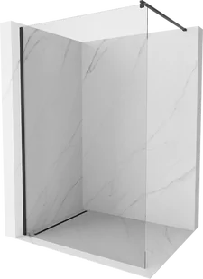 Mexen Kioto ścianka prysznicowa Walk-in 105 x 200 cm, transparent 8 mm, czarna - 800-105-101-70-00 - Ścianki i drzwi prysznicowe - miniaturka - grafika 1