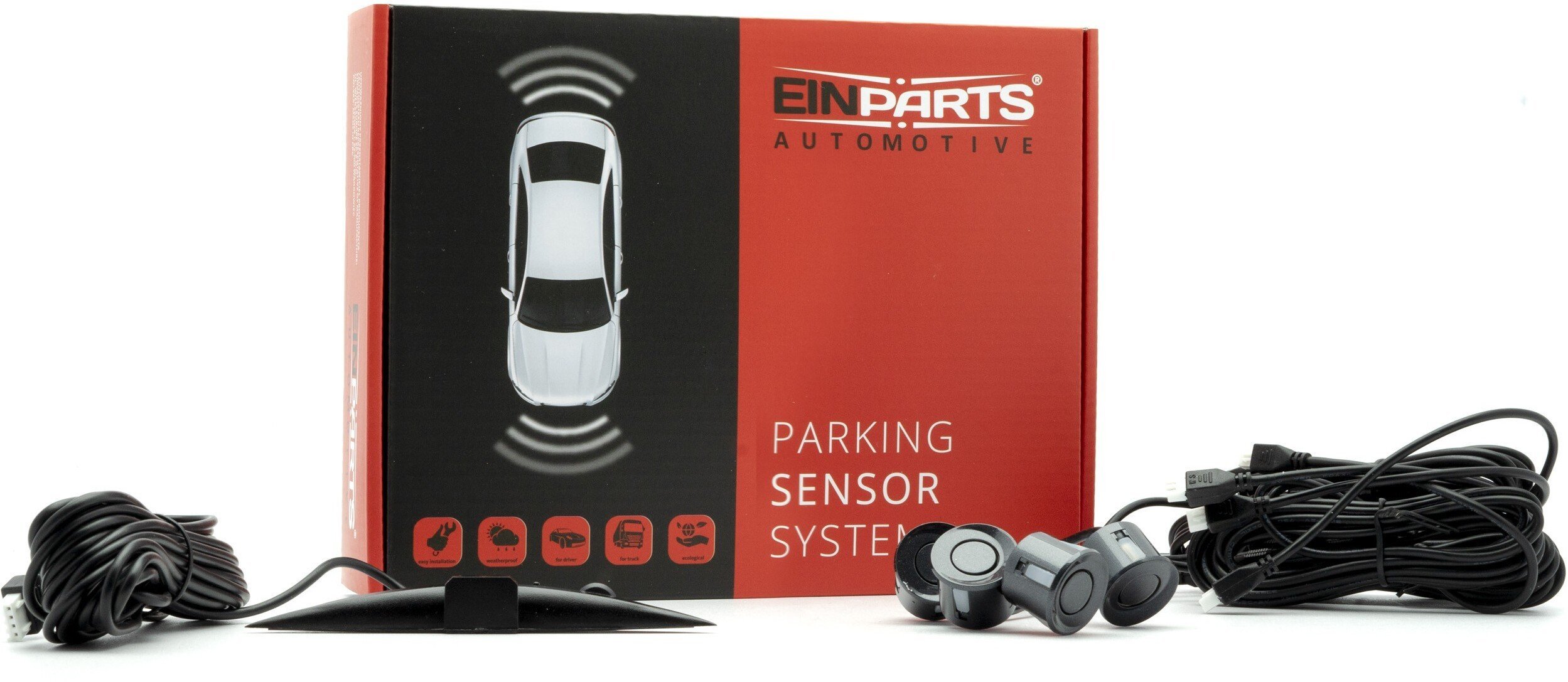 Einparts Automotive EINPARTS CZUJNIKI PARKOWANIA EPP6600 NO 47 DO AUTA KOMPLET 4 SZTUKI MONTAŻ