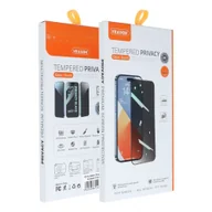 Szkła hartowane na telefon - Szkło Hartowane 6D Pro Veason Privacy Glass - do Iphone XS Max / 11 Pro Max czarny - miniaturka - grafika 1