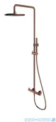 Zestawy prysznicowe - Omnires Y zestaw prysznicowy natynkowy miedź Y1244MCP - miniaturka - grafika 1