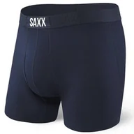 Majtki damskie - Bokserki męskie wygodne SAXX ULTRA Boxer Brief Fly - granatowe - miniaturka - grafika 1
